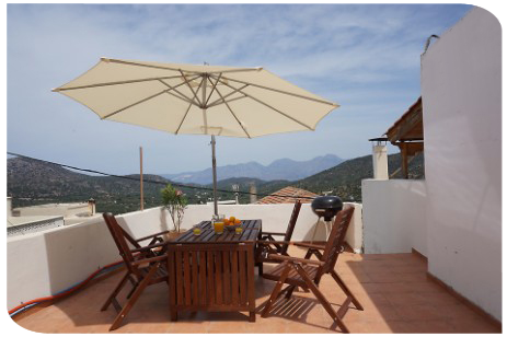Dachterrasse Ferienhaus Oleander